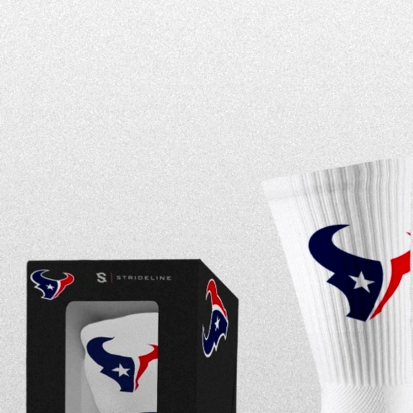 NWT Men's Houston Texans Strideline Crew Socks - Picture 1 of 7